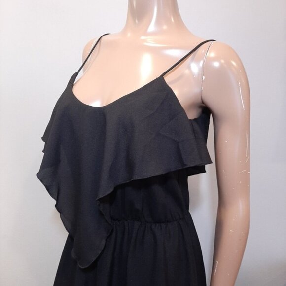 Behave Maxi Dress Draped Ruffled Flounce Spaghetti Strap Elastic Waist Sleeveles - Picture 4 of 12